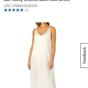 Anne Cole White Ibiza Maxi Dress with Beaded Detail
